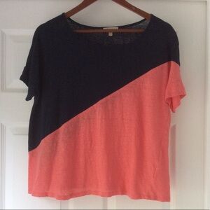 Bordeaux Color Block Top